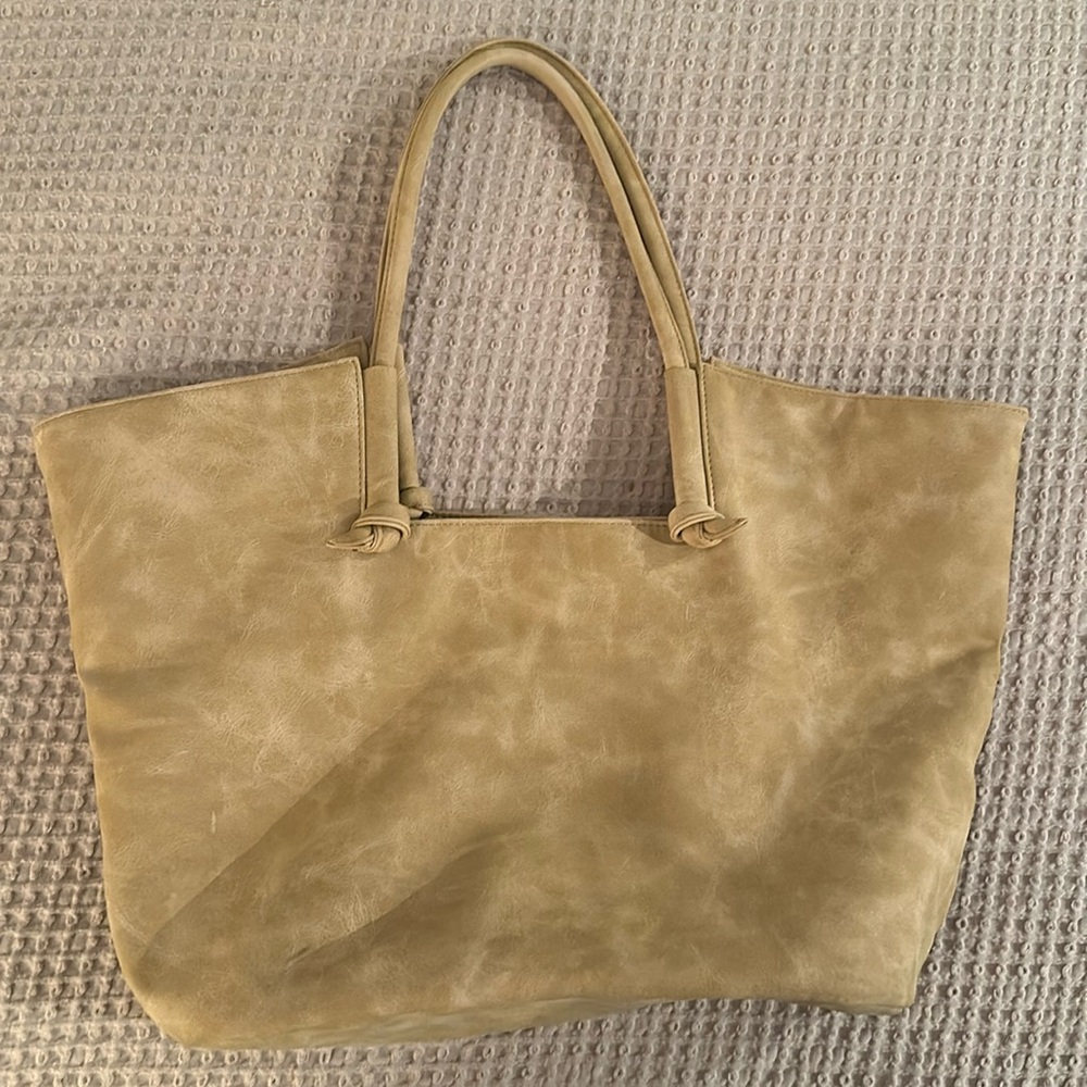 Anthropologie Vegan Leather Knotted Tote